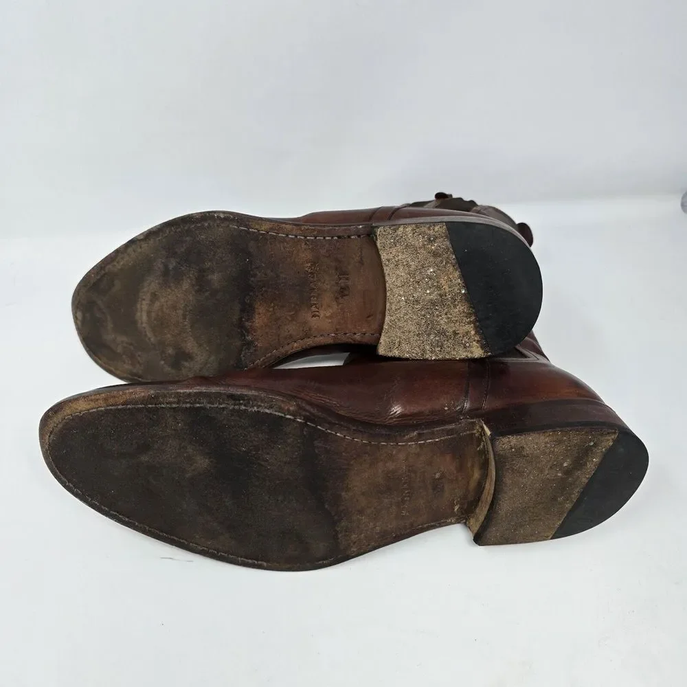 Magnanni Men's Brown Leather Chelsea Boots Size 12 Made In Spain‎